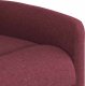 vidaXL vidaXL Rozkładany fotel masujący, winna czerwień, obity tkaniną 9