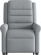 vidaXL vidaXL Podnoszony fotel rozkładany, jasnoszary, obity tkaniną 5
