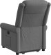 vidaXL vidaXL Podnoszony fotel rozkładany, ciemnoszary, obity tkaniną 7