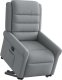 vidaXL vidaXL Podnoszony fotel masujący, elektryczny, rozkładany, jasnoszary 2