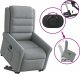 vidaXL vidaXL Podnoszony fotel masujący, elektryczny, rozkładany, jasnoszary 9
