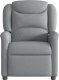 vidaXL vidaXL Rozkładany fotel masujący, jasnoszary, obity tkaniną 3