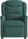 vidaXL vidaXL Rozkładany fotel masujący, ciemnozielony, obity tkaniną 3