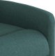 vidaXL vidaXL Rozkładany fotel masujący, ciemnozielony, obity tkaniną 9