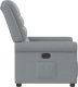 vidaXL vidaXL Fotel rozkładany, jasnoszary, tapicerowany tkaniną 4