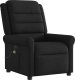 vidaXL vidaXL Rozkładany fotel masujący, elektryczny, czarny, tkanina 4