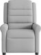 vidaXL vidaXL Rozkładany fotel masujący, szary, obity tkaniną 3