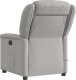 vidaXL vidaXL Rozkładany fotel masujący, szary, obity tkaniną 5