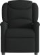 vidaXL vidaXL Rozkładany fotel masujący, czarny, obity tkaniną 3