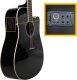 V-Tone V-TONE VEAG1 CE BK gitara elektroakustyczna 4/4 dreadnought cutaway czarna 4