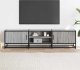 vidaXL vidaXL Szafka pod telewizor, szary dąb sonoma, 160x35x41 cm 3