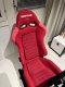 MTuning Fotel sportowy LOW MAX K608 Welur Bride Czerwony USZKODZONY 13