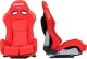 MTuning Fotel sportowy LOW MAX K608 Welur Bride Czerwony USZKODZONY 2