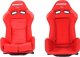 MTuning Fotel sportowy LOW MAX K608 Welur Bride Czerwony USZKODZONY 3