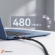 Reagle Kabel USB C PD 240W 5A do iPhone 15 16, MacBook Pro Air QC 4.0 1M 5