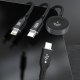 Dudao Kabel z ładowarką do Apple Watch Dudao A12Max+ PD 100W 3w1: USB-C Lightning 1,2m - czarny 3