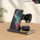 Ładowarka Alogy Ładowarka Indukcyjna bezprzewodowa 3w1 Alogy Qi do Samsung stacja ładowania stojak czarna 7
