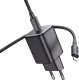 Ładowarka Hoco Ładowarka sieciowa HOCO Typ C + kabel Typ C do Lightning QC PD 20W Czarna 6