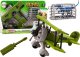 LeanToys Samolot Awionetka Transport Dinozaurów Klatka Rozkręcany Zielony 1
