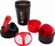 Victoria Sport BIDON FITNESS SHAKER 500ML GREY/RED PURE 2 IMPROVE 4