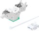 Intellinet Network Solutions INTELLINET Cat6a 10G Slimline Keystone-Modul STP werkzeuglos mit Rastclip f�r Massivdraht vergoldete Kontakte Metallgeh�use gr�n 3