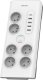 Listwa zasilająca Philips Listwa zasilająca antyprzepięciowa Philips SPN7060WA/60 / 2 m / 6 gniazd / USB / biała 1