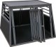 Kerbl Klatka transportowa dla psa, 92 x 97 x 68 cm, 2-drzwiowa, aluminiowa, grafit 11