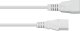 Kabel zasilający Alcasa Kabelmeister SK1430-W030 kabel zasilające Biały 3 m IEC C14 IEC C13 1
