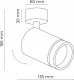 Lampa sufitowa TK Lighting Lampa sufitowa biała GU10 Pojedynczy reflektor natynkowy ruchomy spot 3