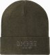 Dzianinowa czapka męska beanie z haftowanym napisem  oliwkowa V5 OM-ACWH-0120 1