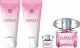 Zestaw Versace Bright Crystal woda toaletowa 90ml + woda toaletowa 5ml + zel pod prysznic 100ml + balsam do ciala 100ml 3