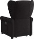 vidaXL Podnoszony fotel masujący, rozkładany, czarny, obity tkaniną 6