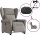 vidaXL Elektryczny fotel rozkładany, kolor taupe, obity tkaniną 8