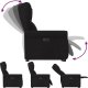 vidaXL Podnoszony fotel masujący, elektryczny, rozkładany, czarny 9