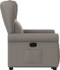 vidaXL Podnoszony fotel rozkładany, kolor taupe, obity tkaniną 5