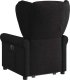 vidaXL Podnoszony fotel rozkładany, czarny, obity tkaniną 6