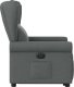 vidaXL Podnoszony fotel masujący, elektryczny, rozkładany, ciemnoszary 5