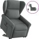 vidaXL Podnoszony fotel masujący, elektryczny, rozkładany, ciemnoszary 10