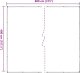 vidaXL Przezroczysta plandeka z oczkami 4x8 m PVC 10