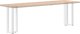 vidaXL vidaXL Nogi do stołu konsolowego, 2 pcs., białe, 20x28x(72-73)cm, stal 7