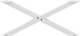 vidaXL vidaXL Nogi do stolika kawowego, 2 szt., biale, 70x(30-31) cm, stal 5