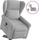vidaXL Podnoszony fotel masujący, elektryczny, rozkładany, szary 10