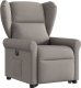 vidaXL Podnoszony fotel rozkładany, elektryczny, kolor taupe, tkanina 3