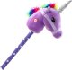 Pluszowa Głowa Jednorożca Na Kiju Hobby Horse Jednorożec Fioletowy Dźwięki LEAN Toys 2