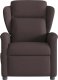 vidaXL Rozkładany fotel masujący, elektryczny, ciemny brąz, tkanina 5