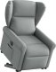 vidaXL Podnoszony fotel masujący, elektryczny, rozkładany, jasnoszary 1