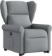 vidaXL Podnoszony fotel masujący, elektryczny, rozkładany, jasnoszary 3