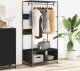 vidaXL Szafa, czarna, 90x50x180 cm, materiał drewnopochodny 3