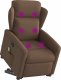 vidaXL Podnoszony fotel masujący, elektryczny, rozkładany, brązowy 3
