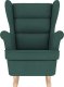 vidaXL Fotel bujany, ciemnozielony, 74x90x102 cm, tapicerowany tkaniną 4
